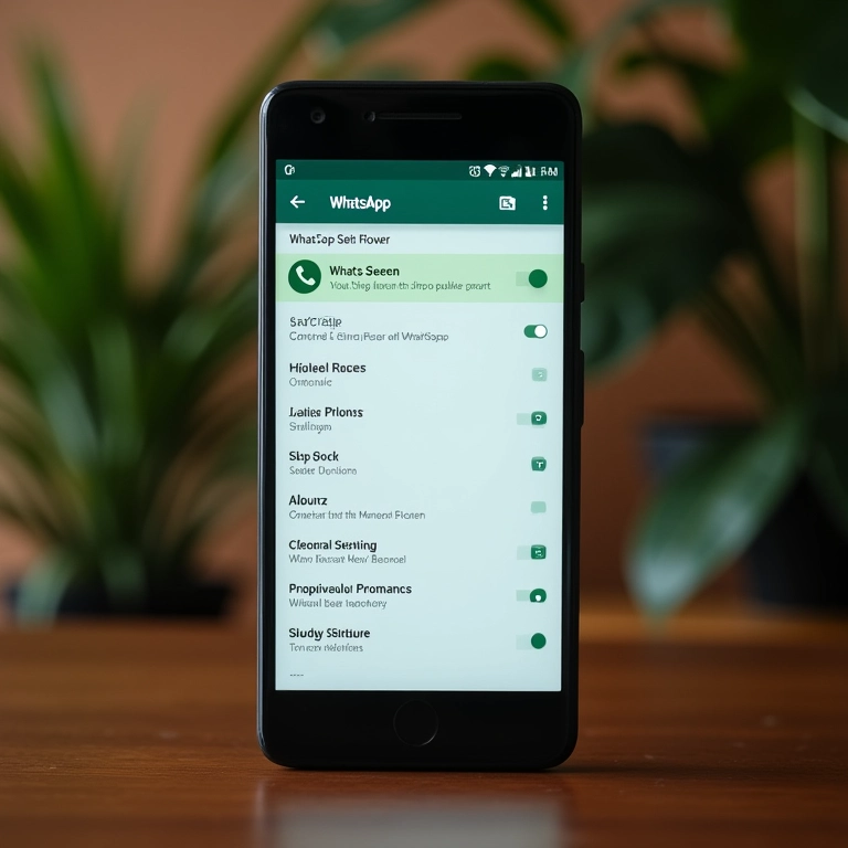 Opção 'visto por último' desativada no WhatsApp.