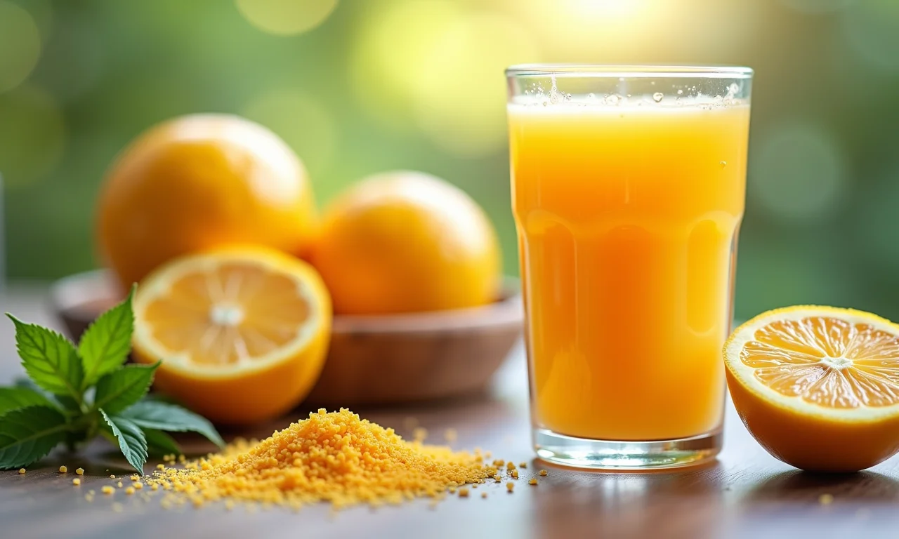 Opções de adoçantes naturais para adoçar o suco de forma saudável.