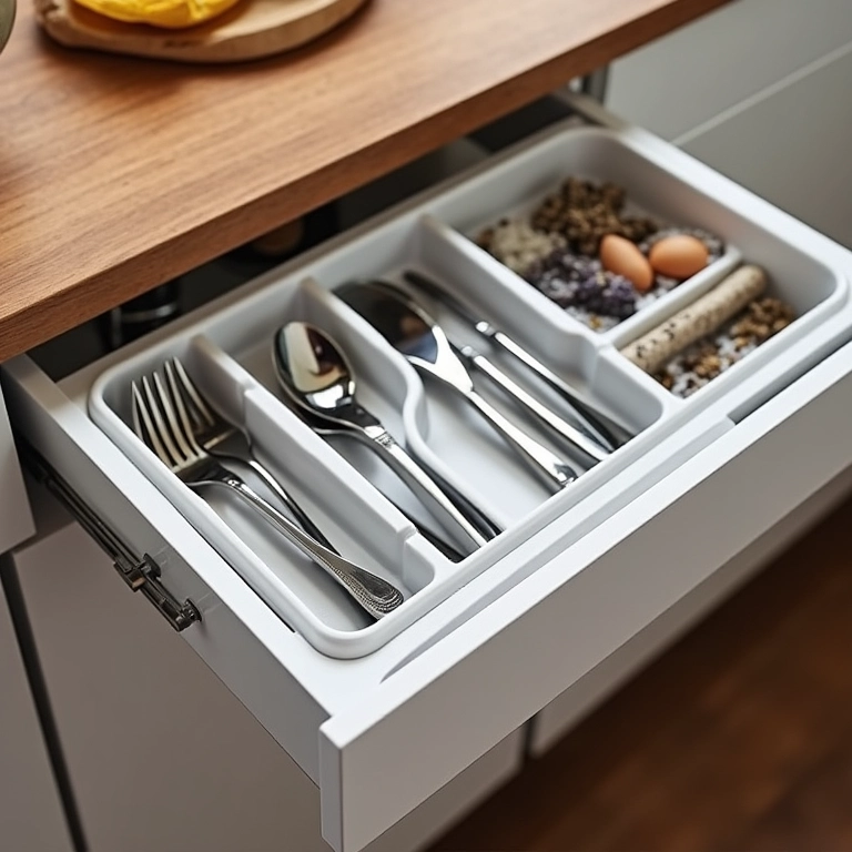 Organizador de talheres modular da Ordene.