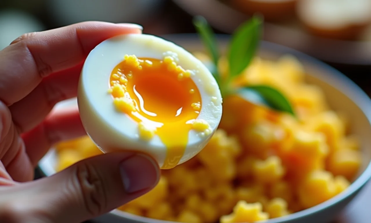 Ovos cozidos perfeitos para kedgeree com gema vibrante.