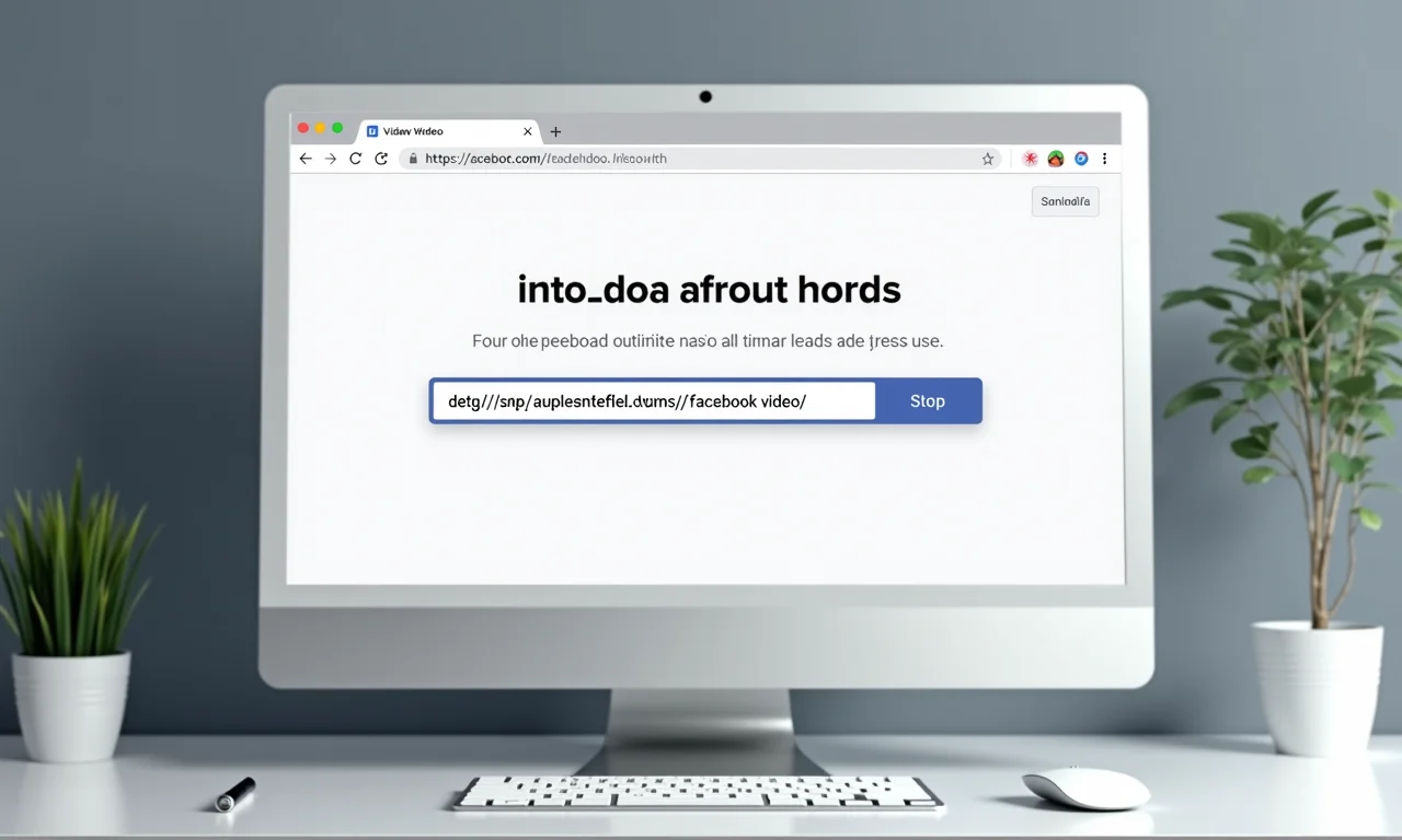 Página web para baixar vídeos do Facebook no computador.