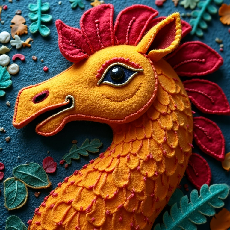 Painel da Galinha Pintadinha em feltro com detalhes artesanais.