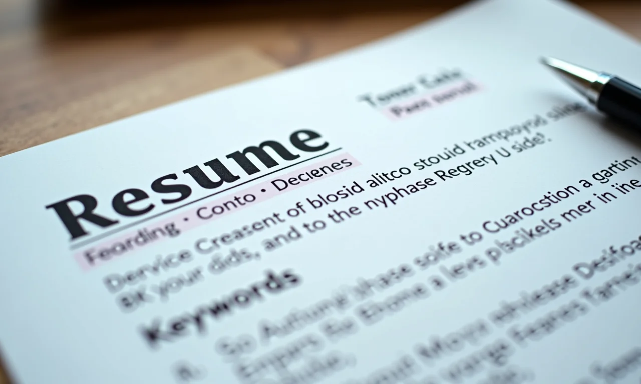 Palavras-chave destacadas em um currículo PDF.