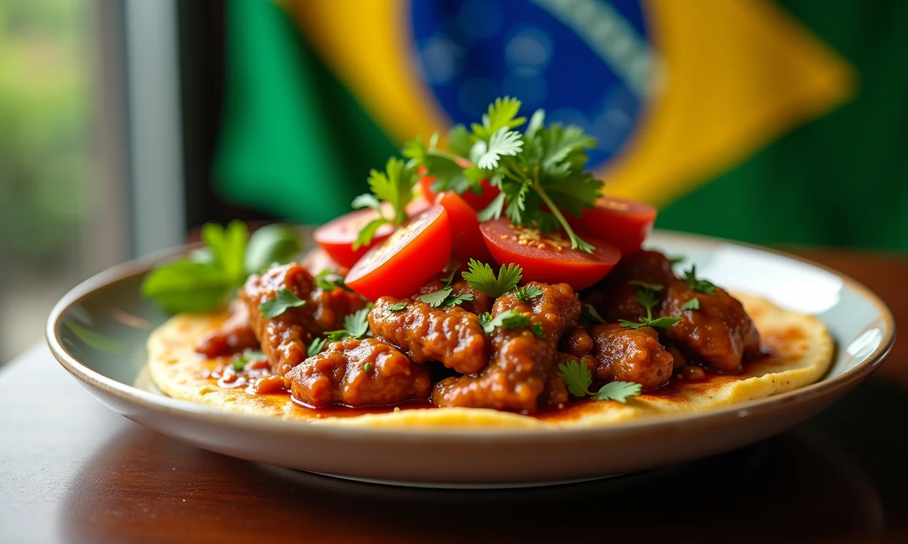 Panquecas de carne moída prontas, receita completa.