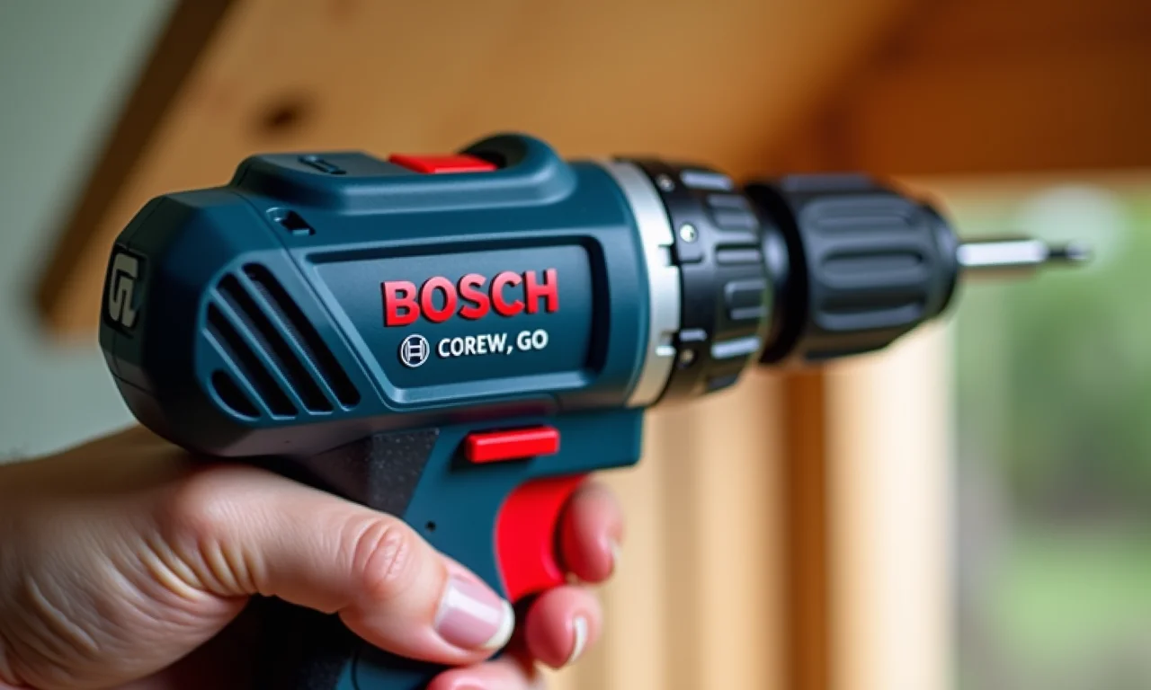 Parafusadeira/Furadeira Bosch Go, ferramenta essencial para montar casinha.