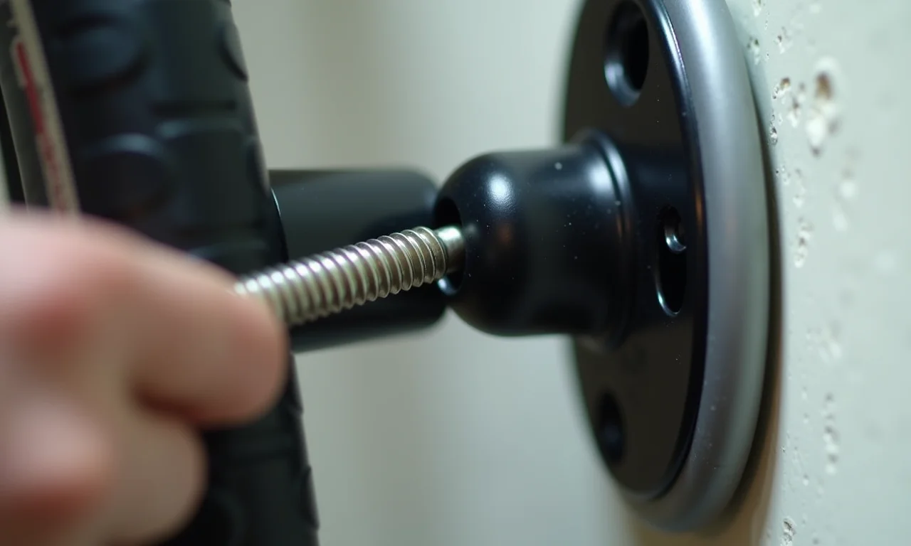 Parafusos e buchas adequados para instalação segura do suporte de bicicleta.