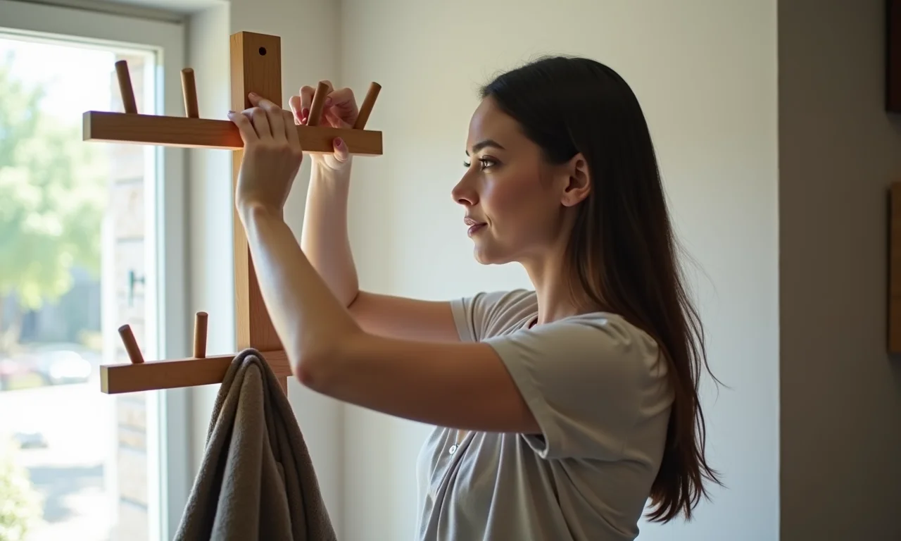 Passo a passo da criação de um cabideiro personalizado.