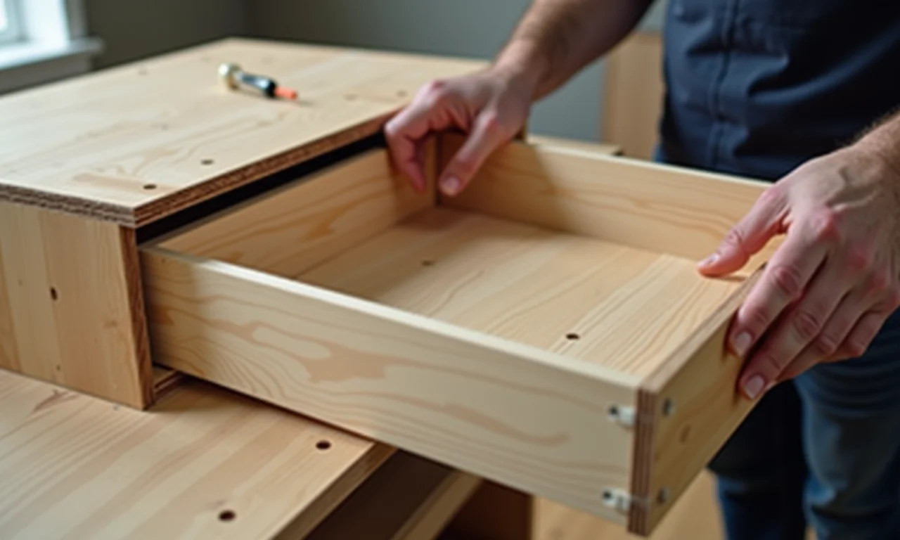 Passo a passo da montagem de uma gaveta de MDF.