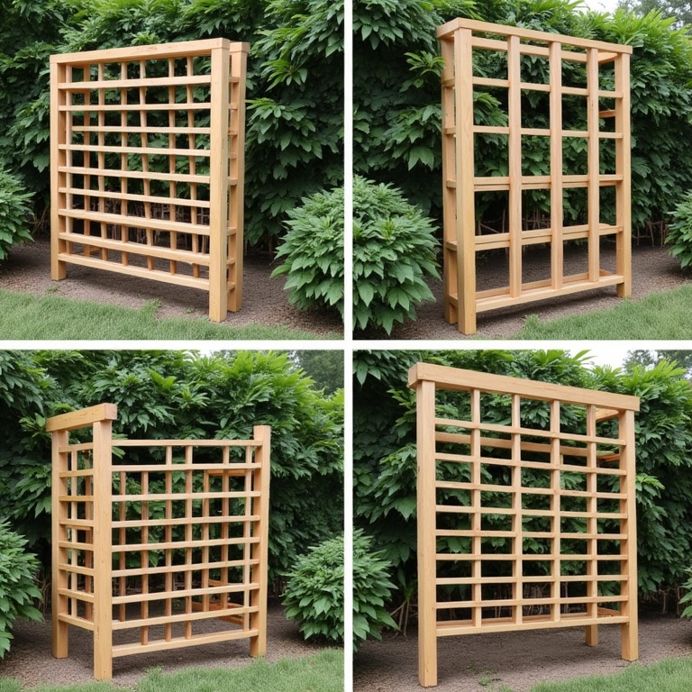 Passo a passo da montagem de uma treliça de madeira.