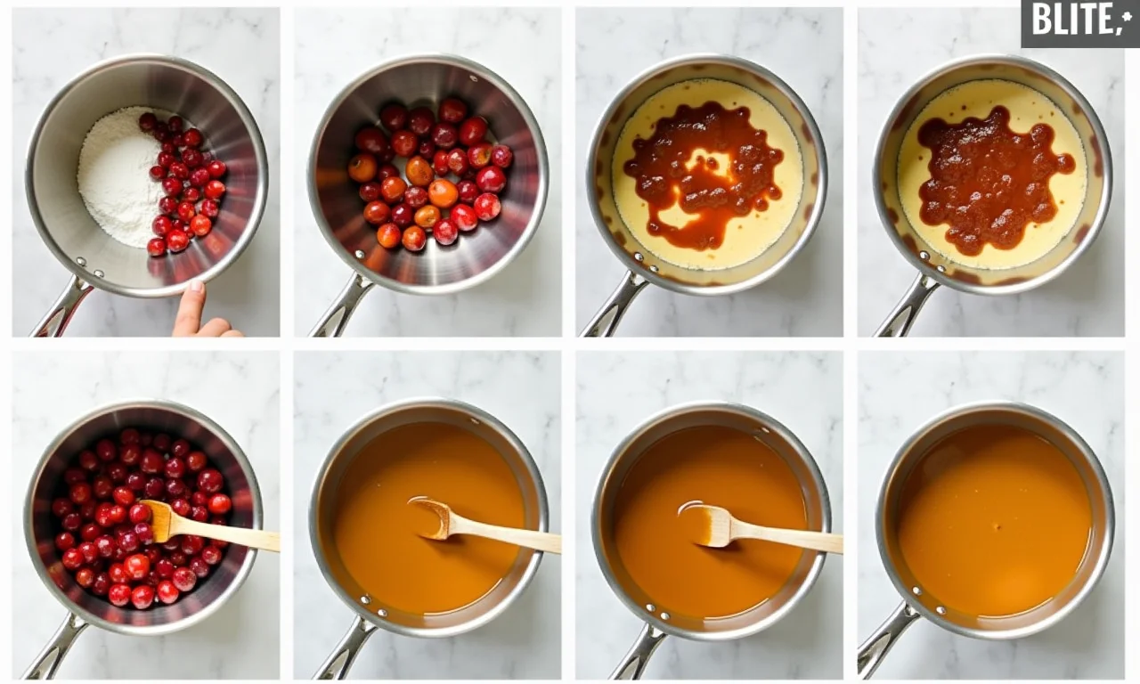 Passo a passo do preparo do recheio de ameixa com doce de leite.