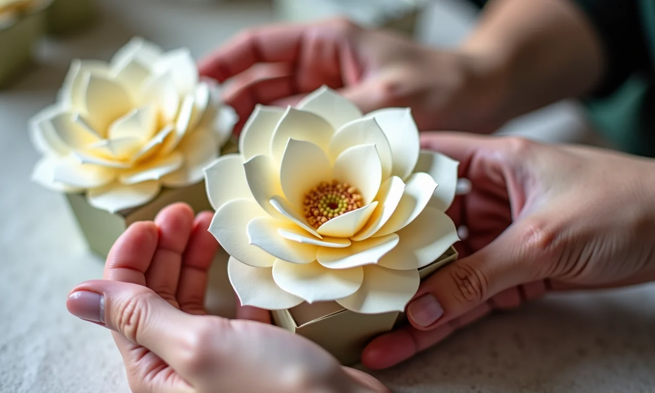 Passo a passo para fazer forminhas de flor.