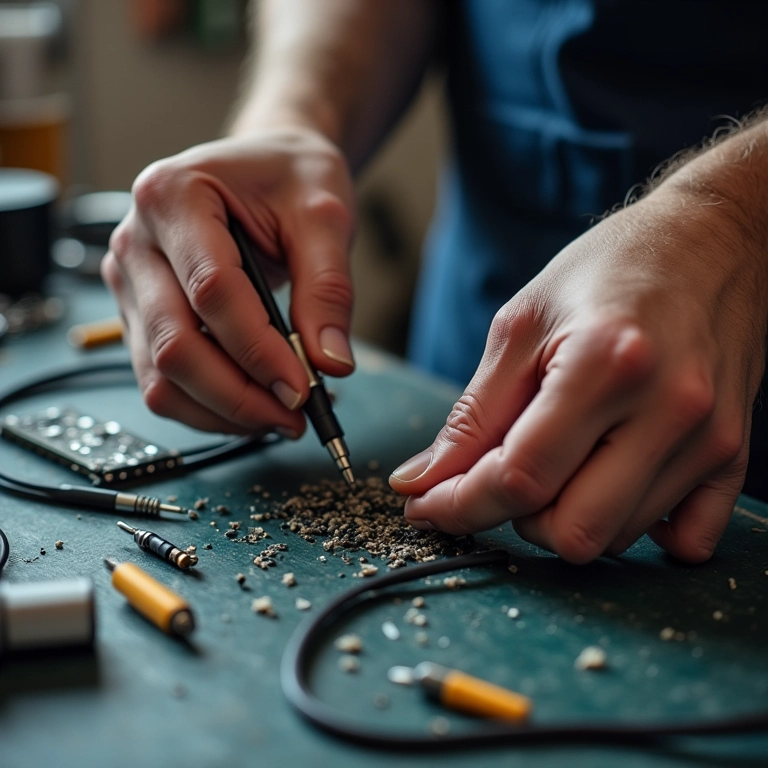 Passo a passo para montar um cabo de áudio.