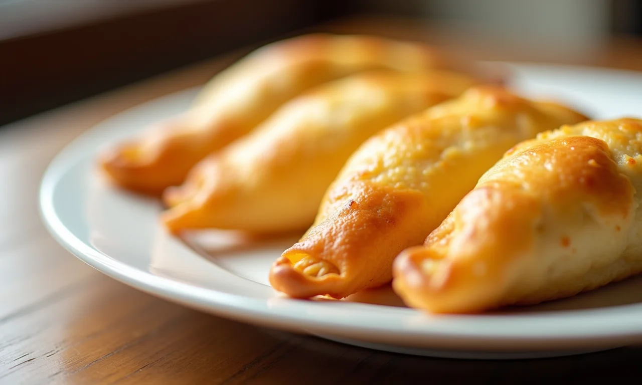 Pastel de guariroba crocante e dourado.
