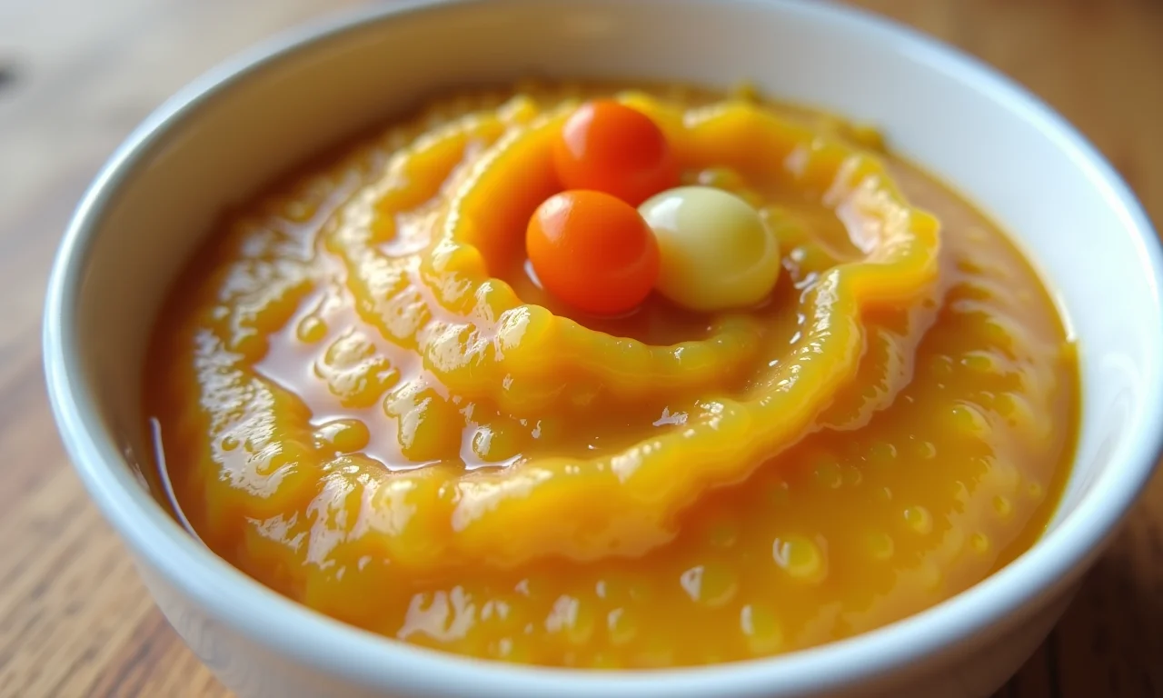 Picadinho de carne com legumes para bebês.