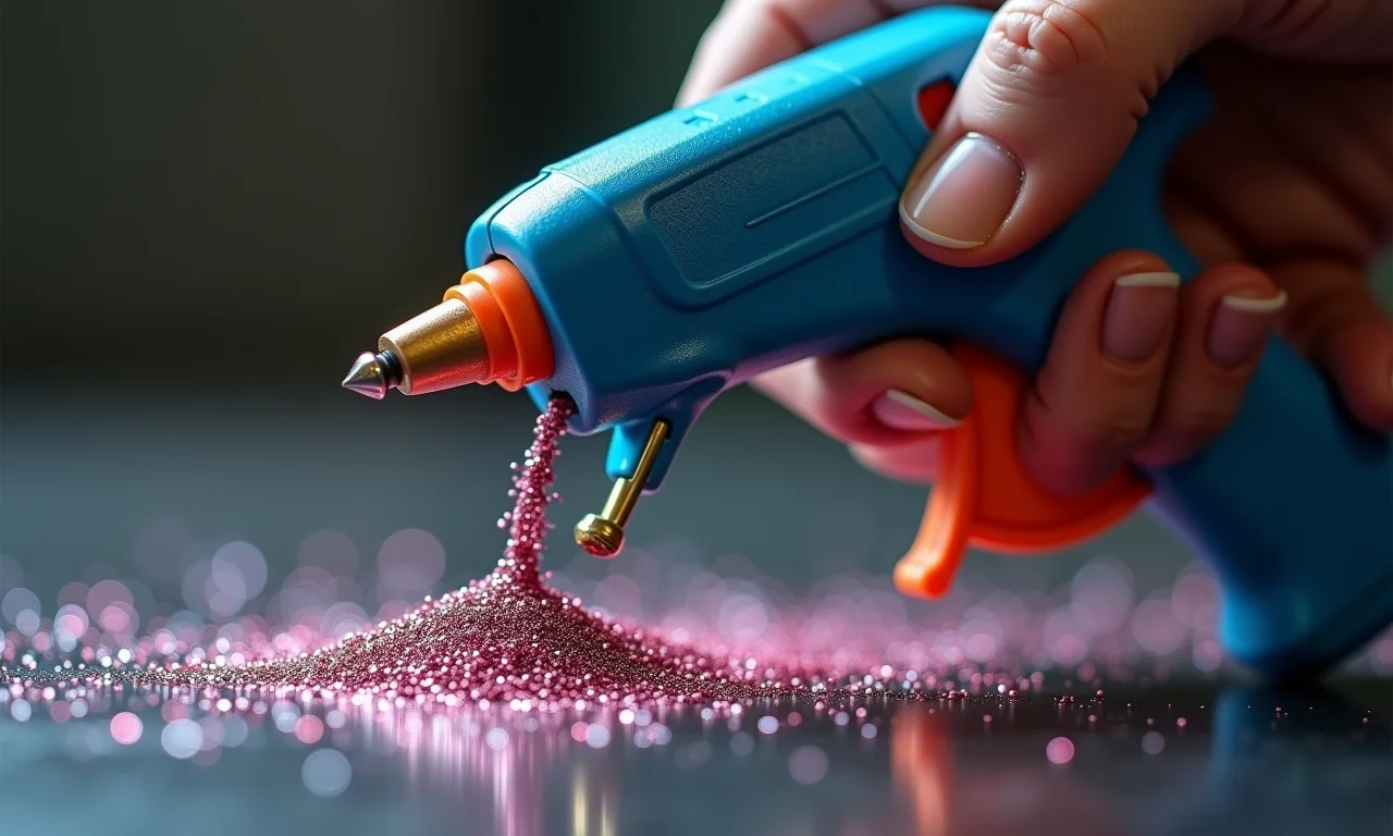 Pistola de cola quente e glitter: use com cuidado no vestido da Frozen.