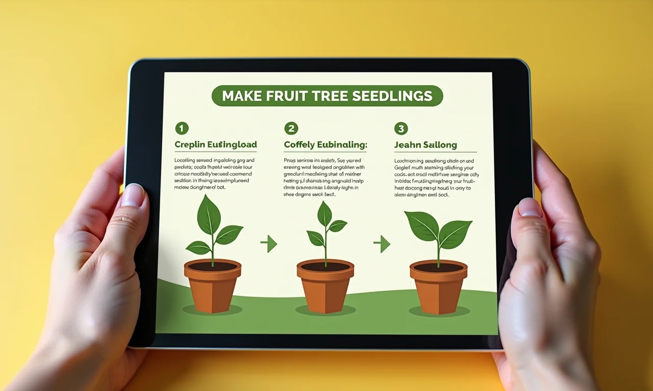 Planilha resumo: como fazer mudas de frutas.