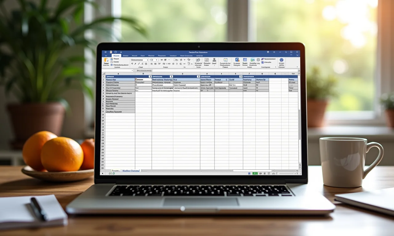 Planilha resumo para criar vídeo de aniversário no Facebook.