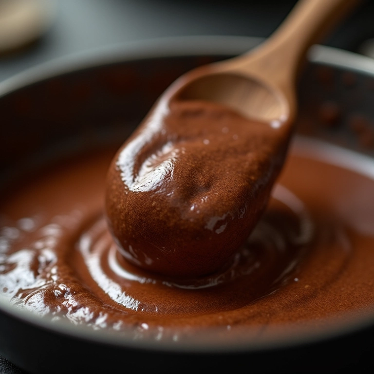 Ponto certo do brigadeiro.