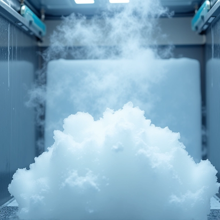 Posso armazenar gelo seco em um freezer comum?