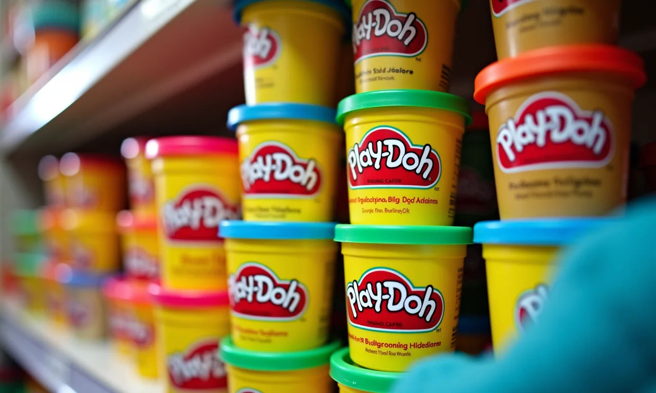 Potes de Play-Doh, a massinha clássica.