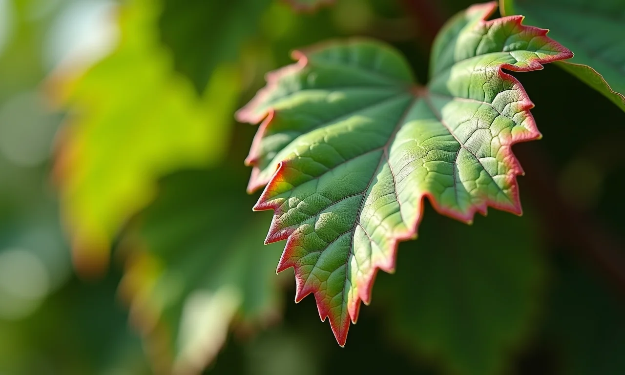 Praga filoxera atacando folhas de videira.