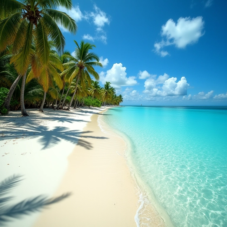 Praia paradisíaca no Nordeste do Brasil com águas turquesa.