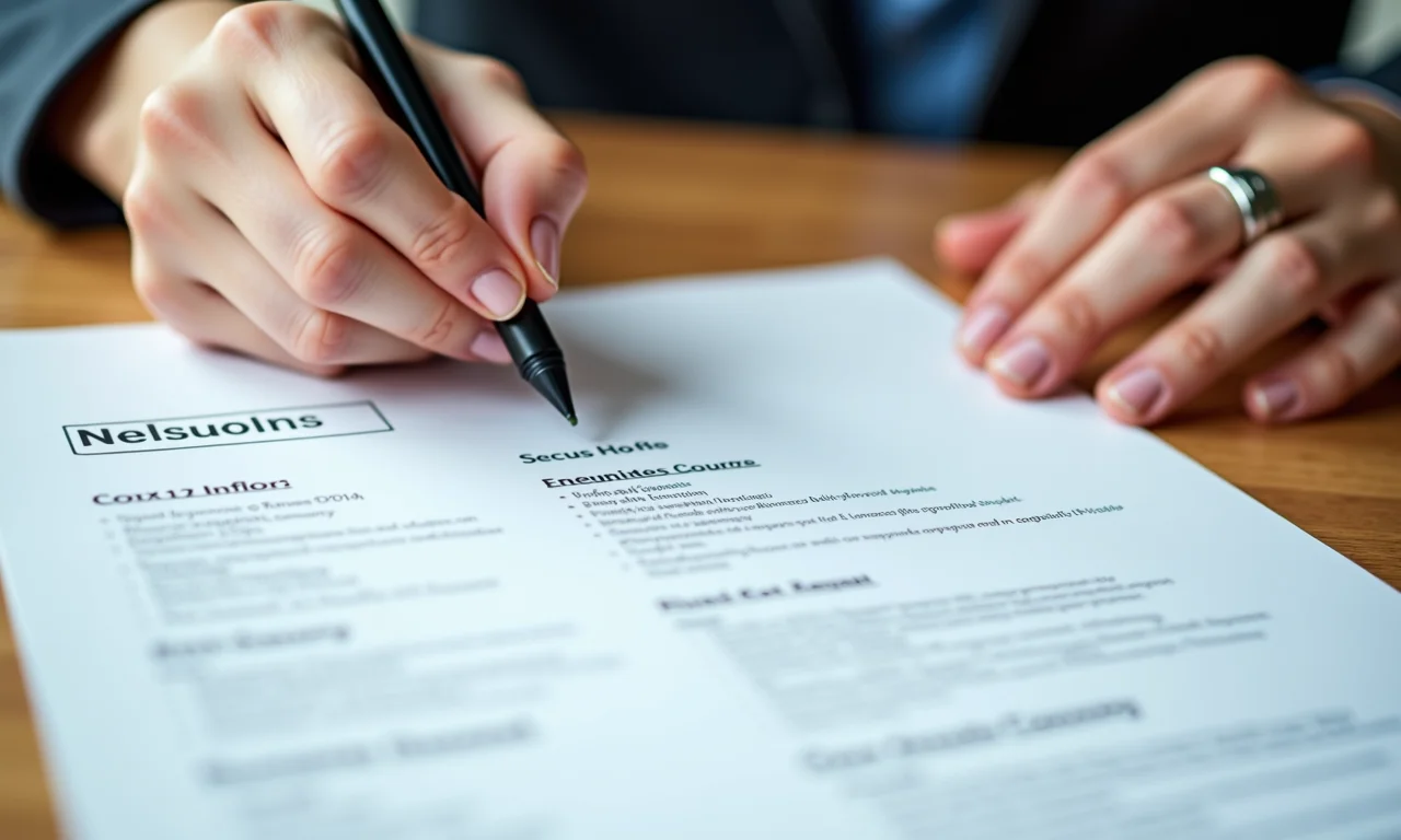 Preenchendo informações de contato em um currículo.