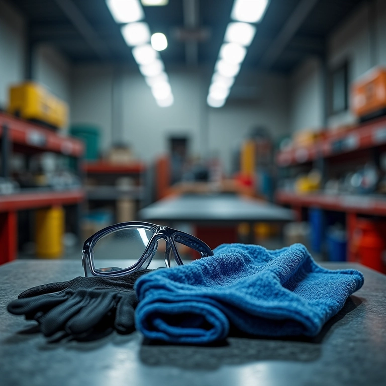 Preparação do ambiente ventilado para fazer gelo seco.