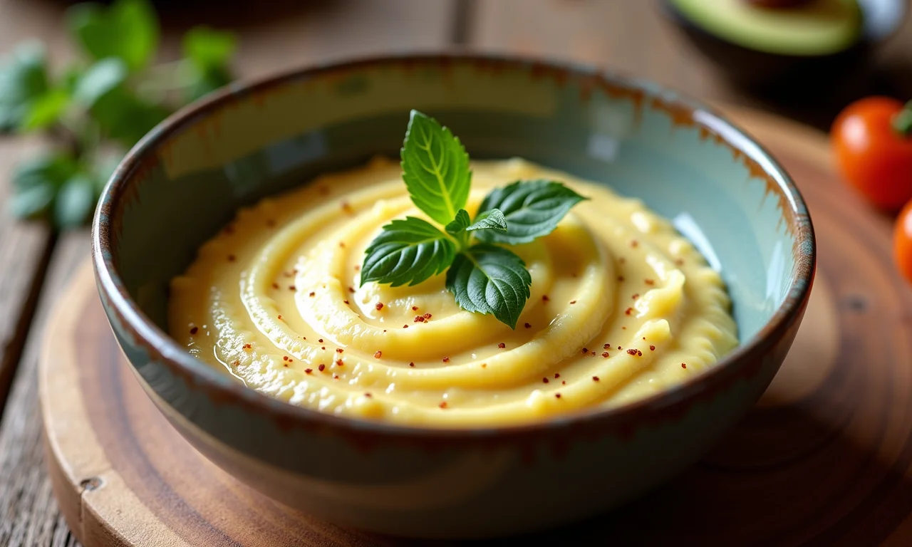 Purê cremoso de mangarito: acompanhamento delicioso.