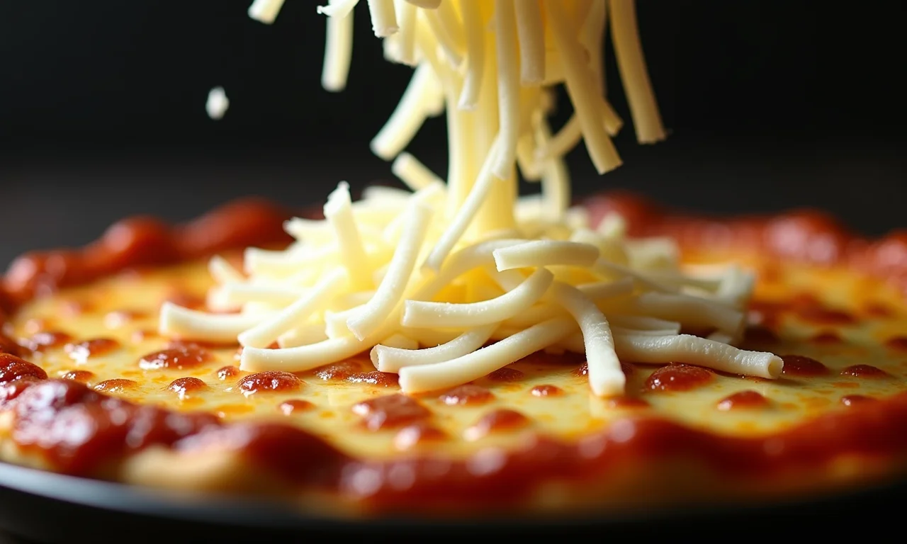 Queijo Vigor gratinado na torta de carne.