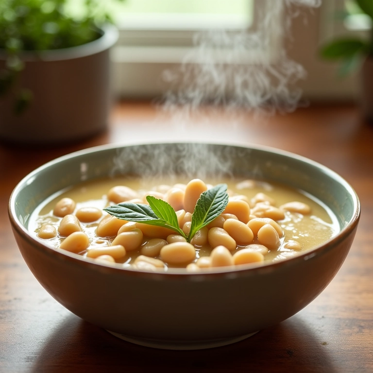 Receita prática de feijão branco cremoso