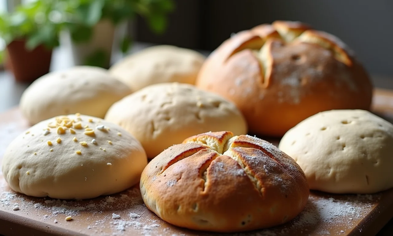 Receitas de massas de pizza especiais: integral, sem glúten e fermentação natural.