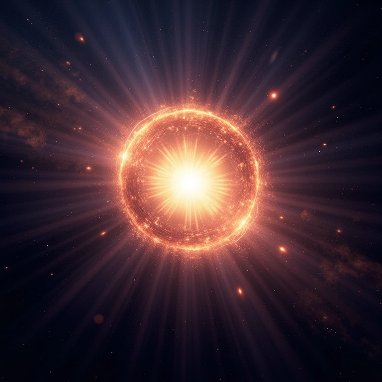 Representação abstrata do Ein Sof, a fonte infinita de luz na Cabala.