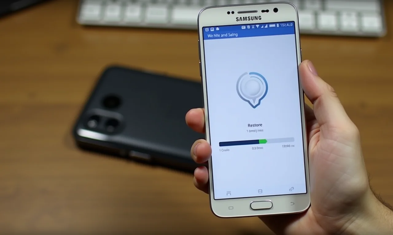 Restaurando backup no Samsung J5 com sucesso.