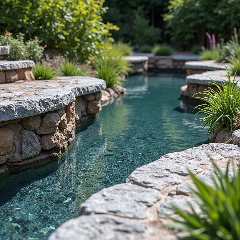 Revestimentos ideais para um lago artificial.