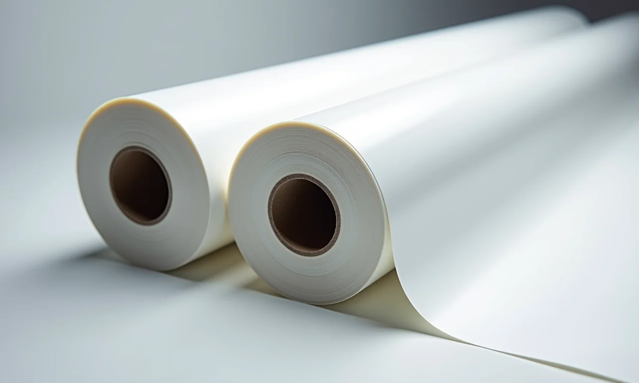 Rolo de Termocolante Definitivo da Pegorari em close-up.