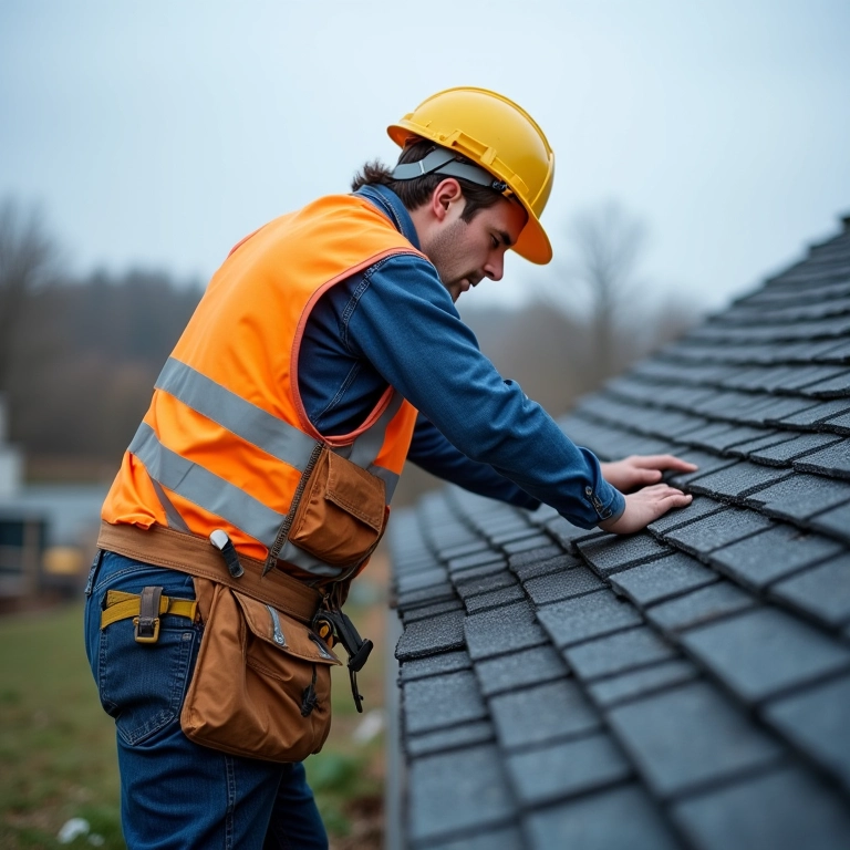 Segurança na instalação da cobertura.