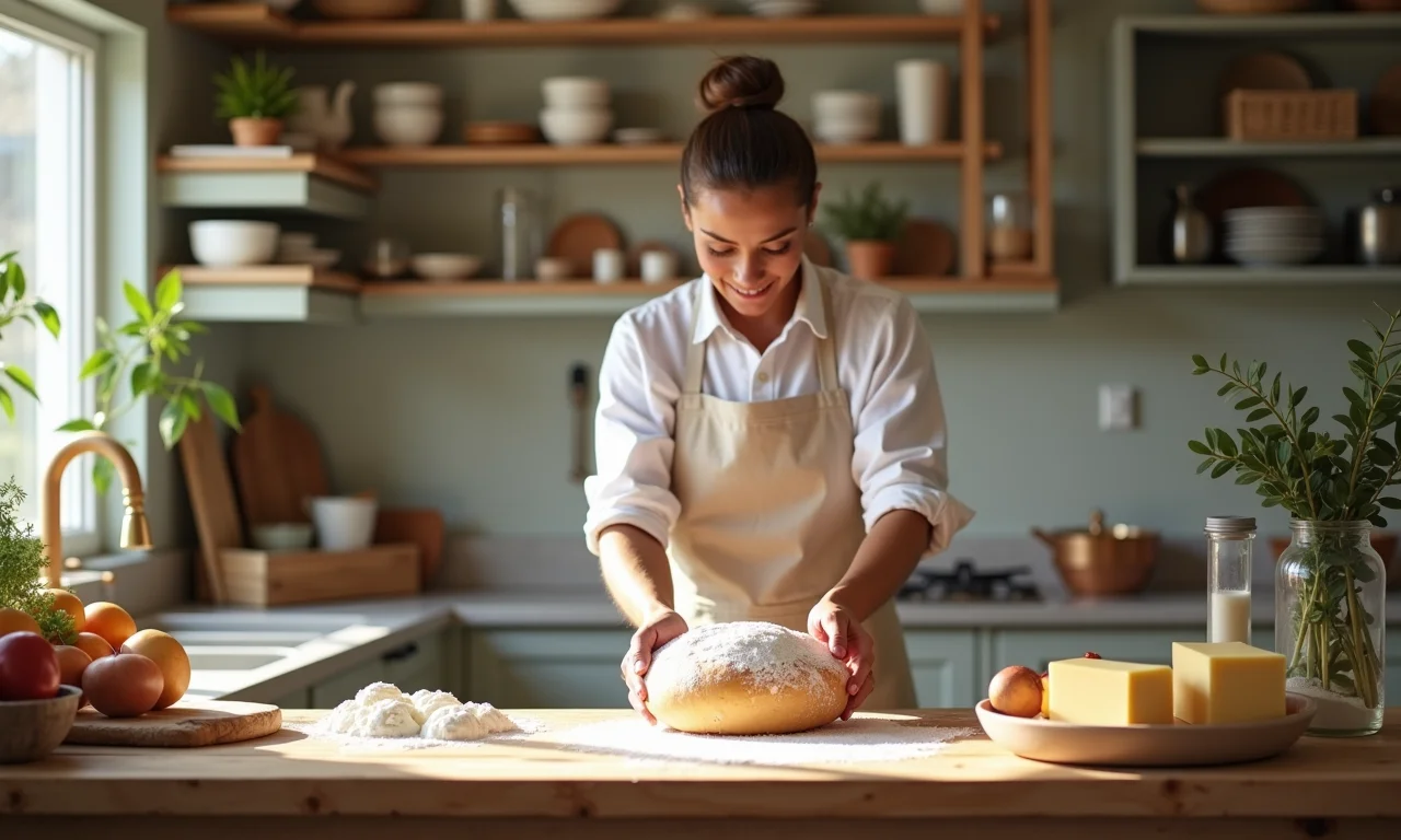 Seleção dos melhores ingredientes para fazer croissant.