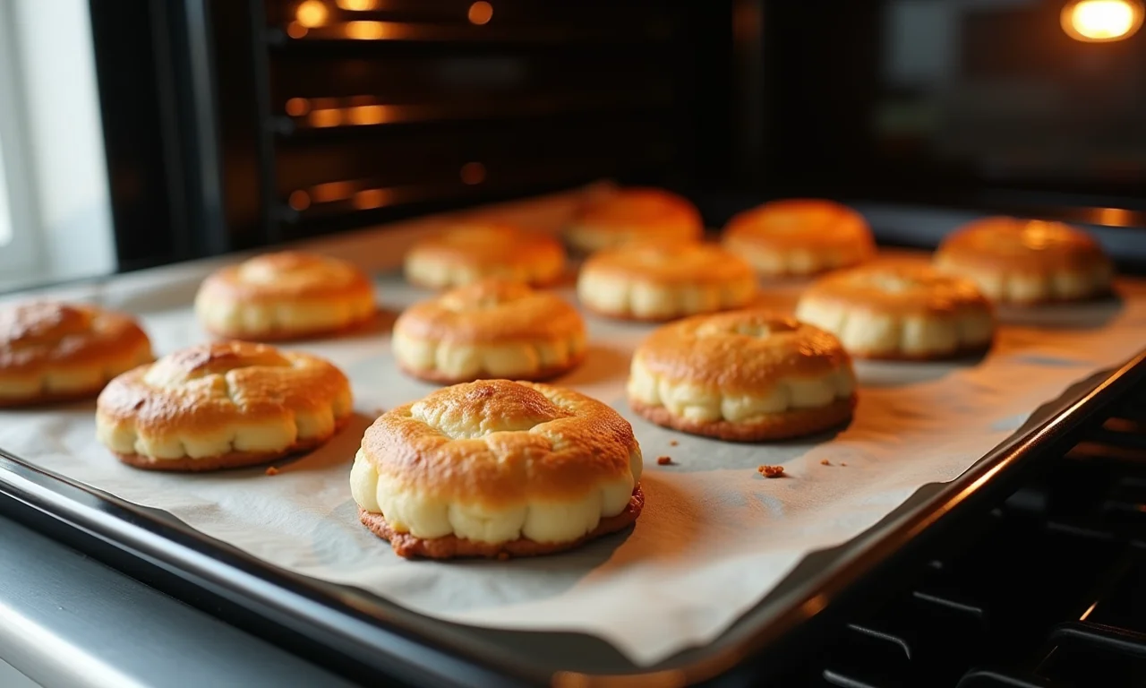 Sequilhos assando em assadeira antiaderente Tramontina.