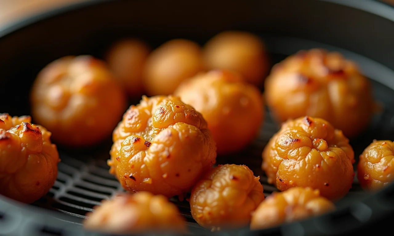 Shimeji crocante feito na airfryer.