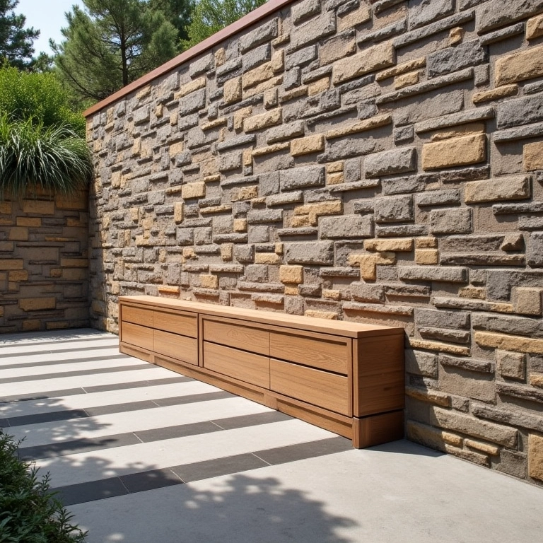 Showcase de revestimentos de parede de pedra da marca Pisos e Revestimentos Santa Luzia.