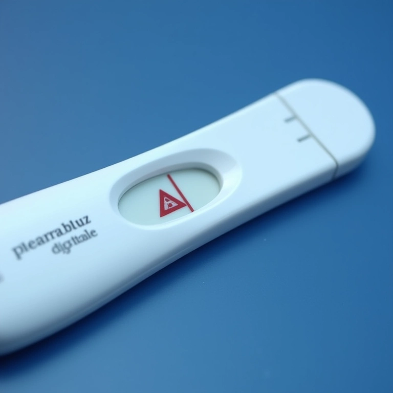 Símbolo de erro no teste Clearblue Digital.