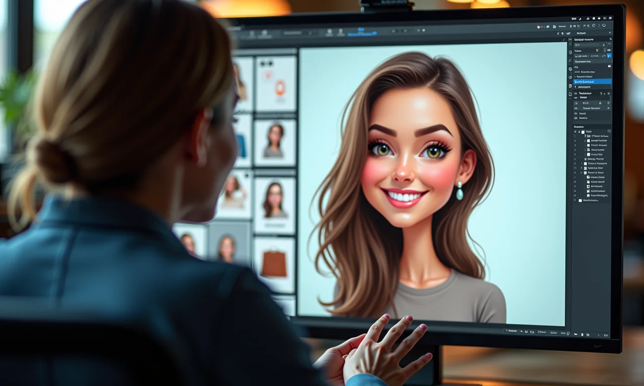 Softwares para criação de caricaturas digitais.