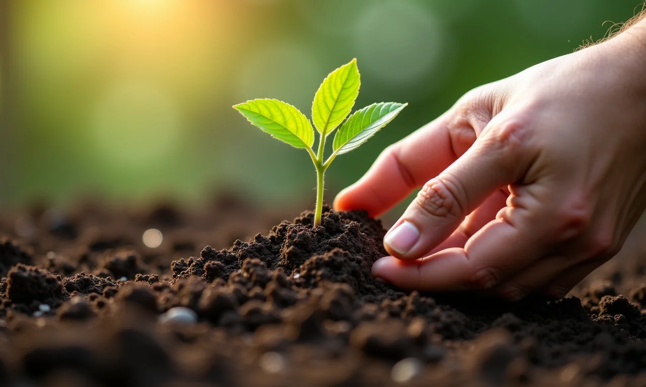 Substratos da Carolina Soil para mudas de frutas.