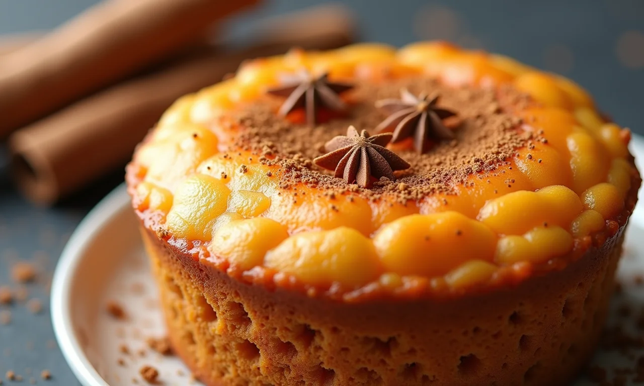 Suflê de cenoura com especiarias.