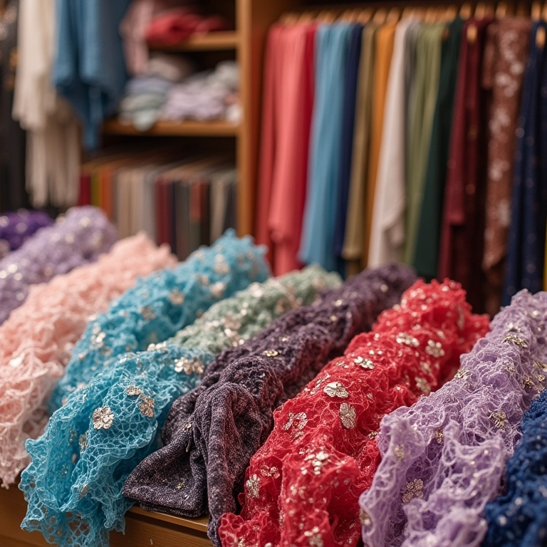Sugestões de tecidos e aviamentos para vestido de princesa.