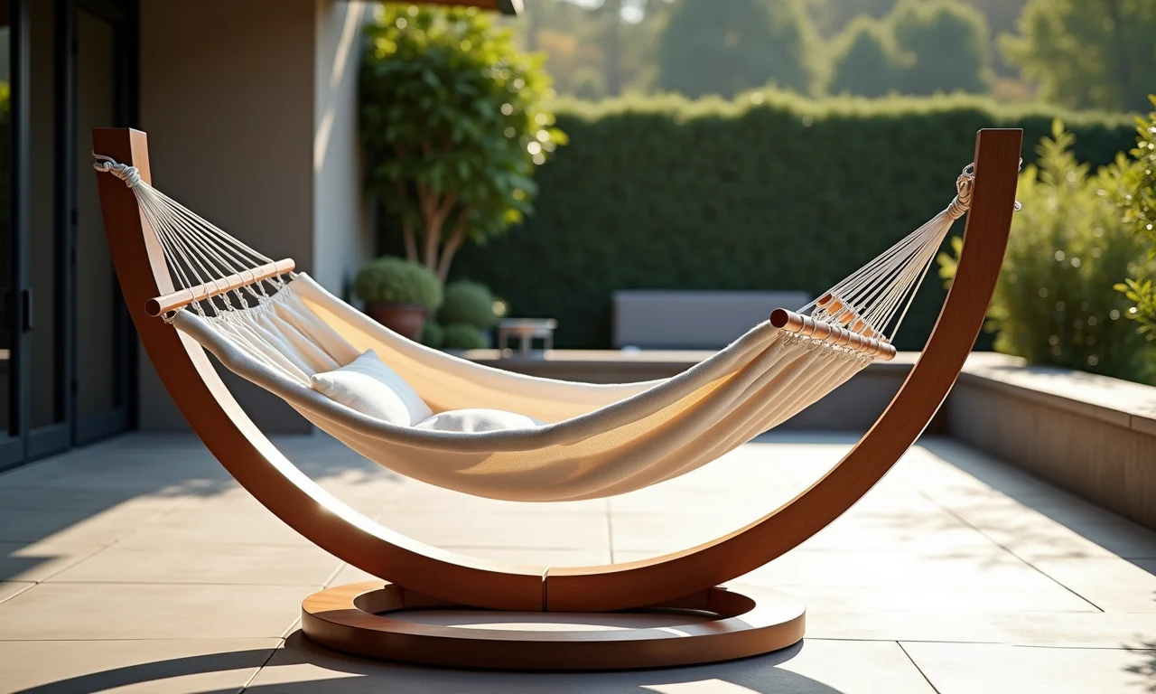 Suporte de rede com base circular.