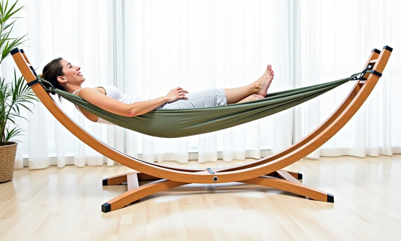 Suporte de rede com regulagem de altura.