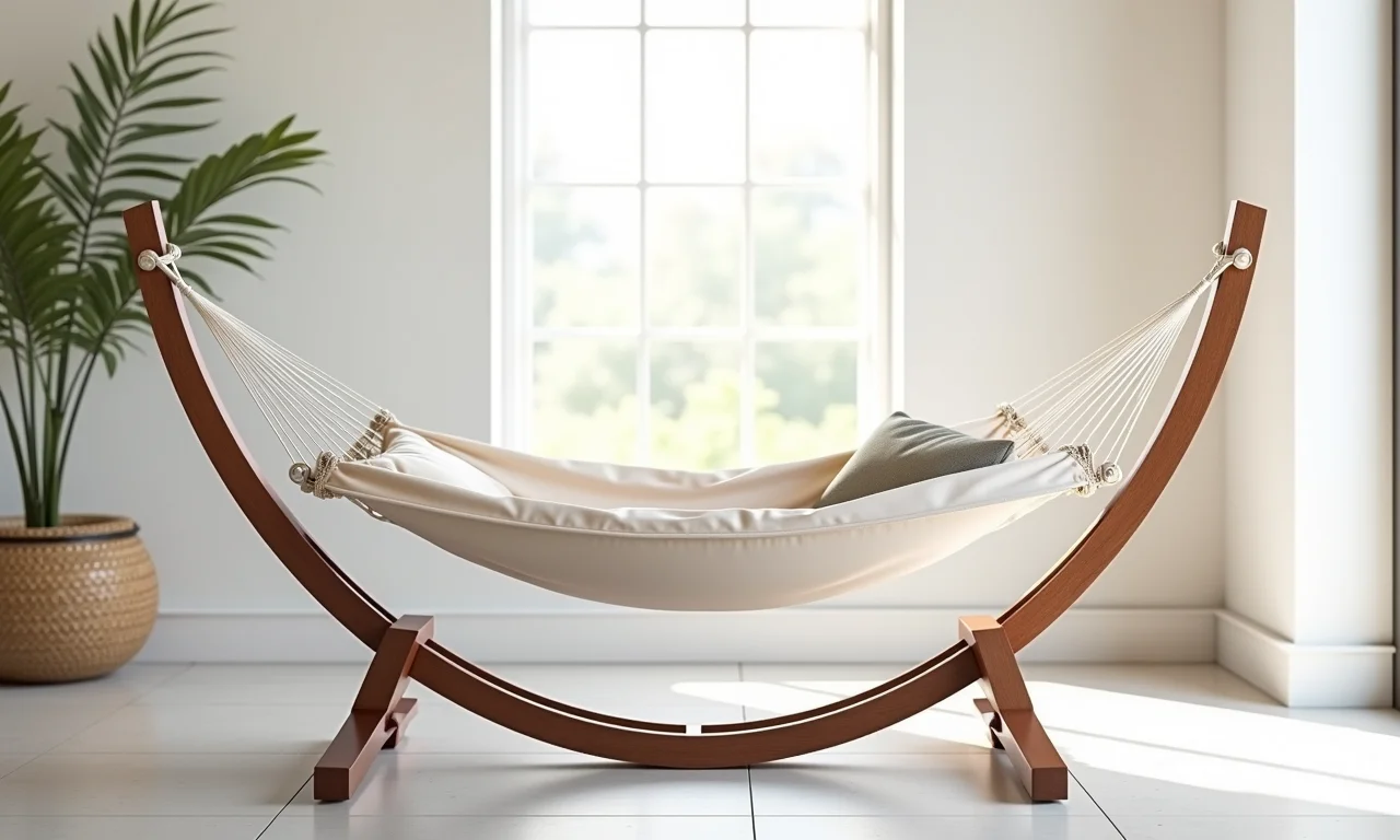 Suporte de rede em formato de X.