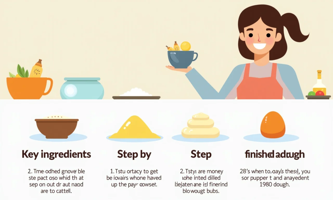 Tabela de resumo com receitas e dicas rápidas para fazer massinha.